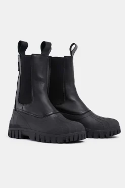 STUTTERHEIM Leren Laarzen-Patrouillelaarsschacht Leer