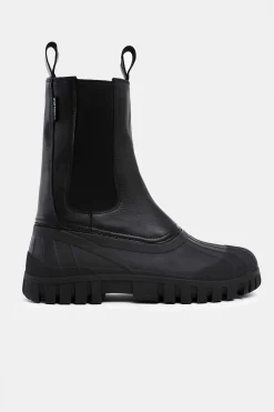 STUTTERHEIM Leren Laarzen-Patrouillelaarsschacht Leer