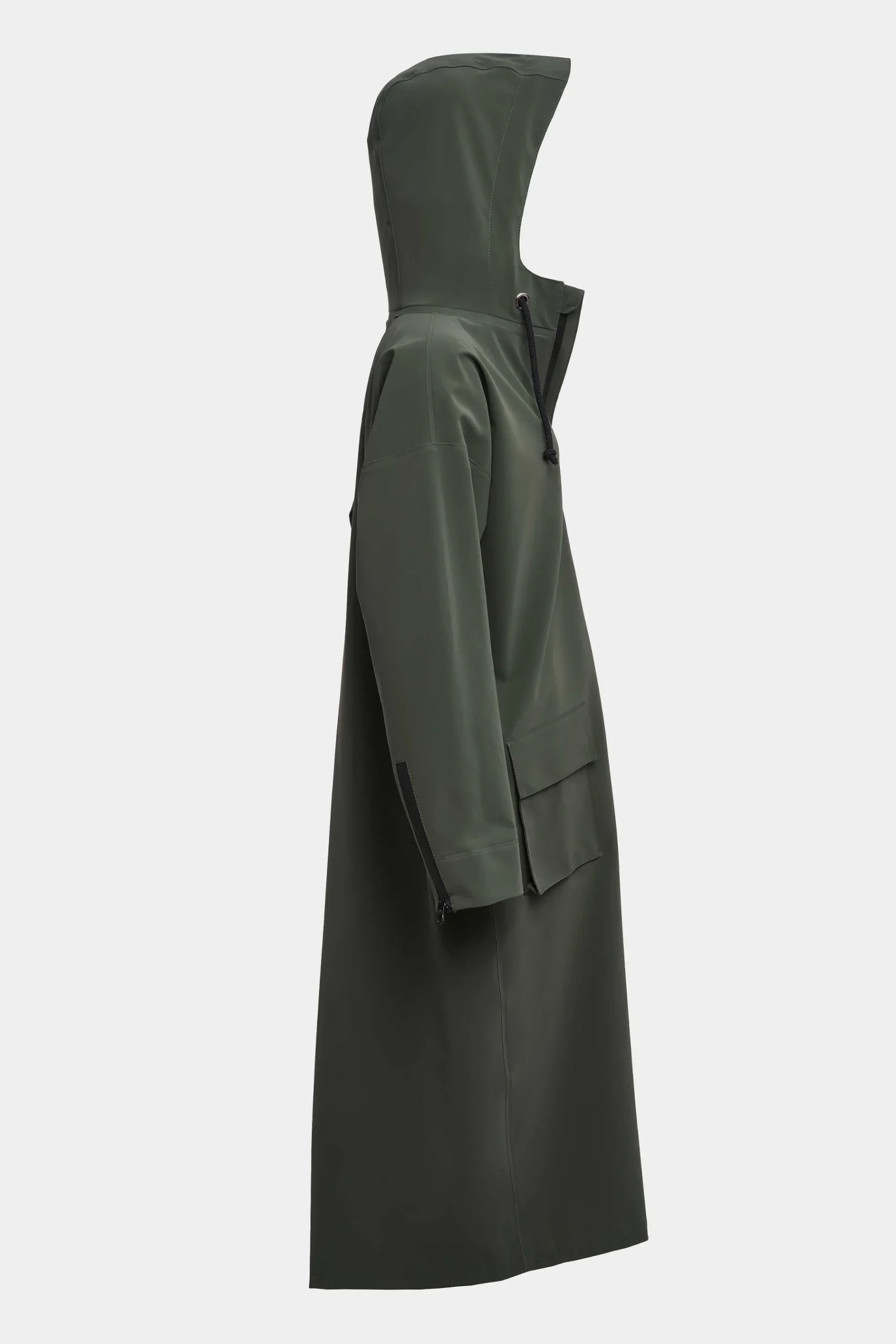 STUTTERHEIM Dames Uitverkoop-Sandviken Lange Matte Regenjas Met Rits