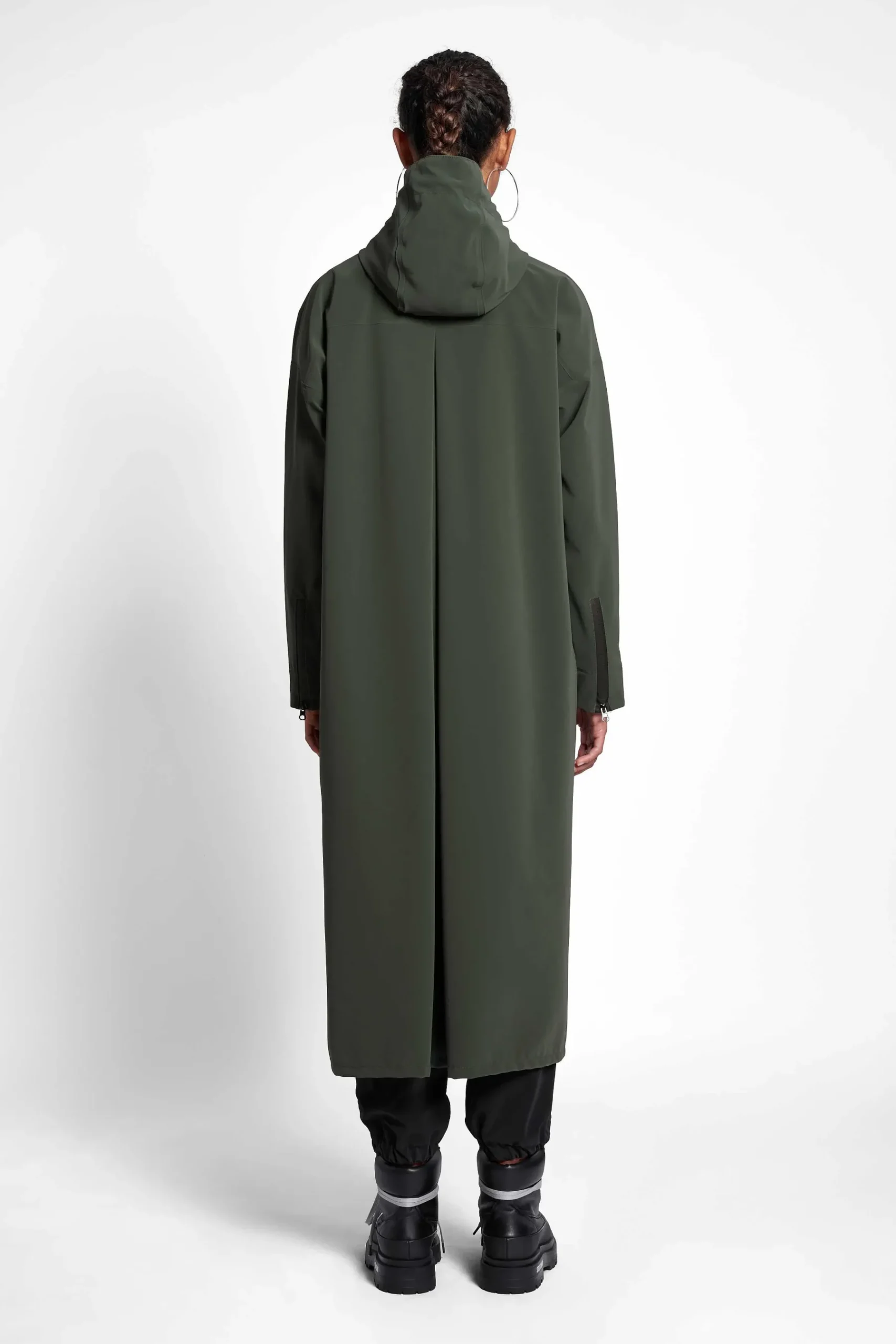 STUTTERHEIM Dames Uitverkoop-Sandviken Lange Matte Regenjas Met Rits