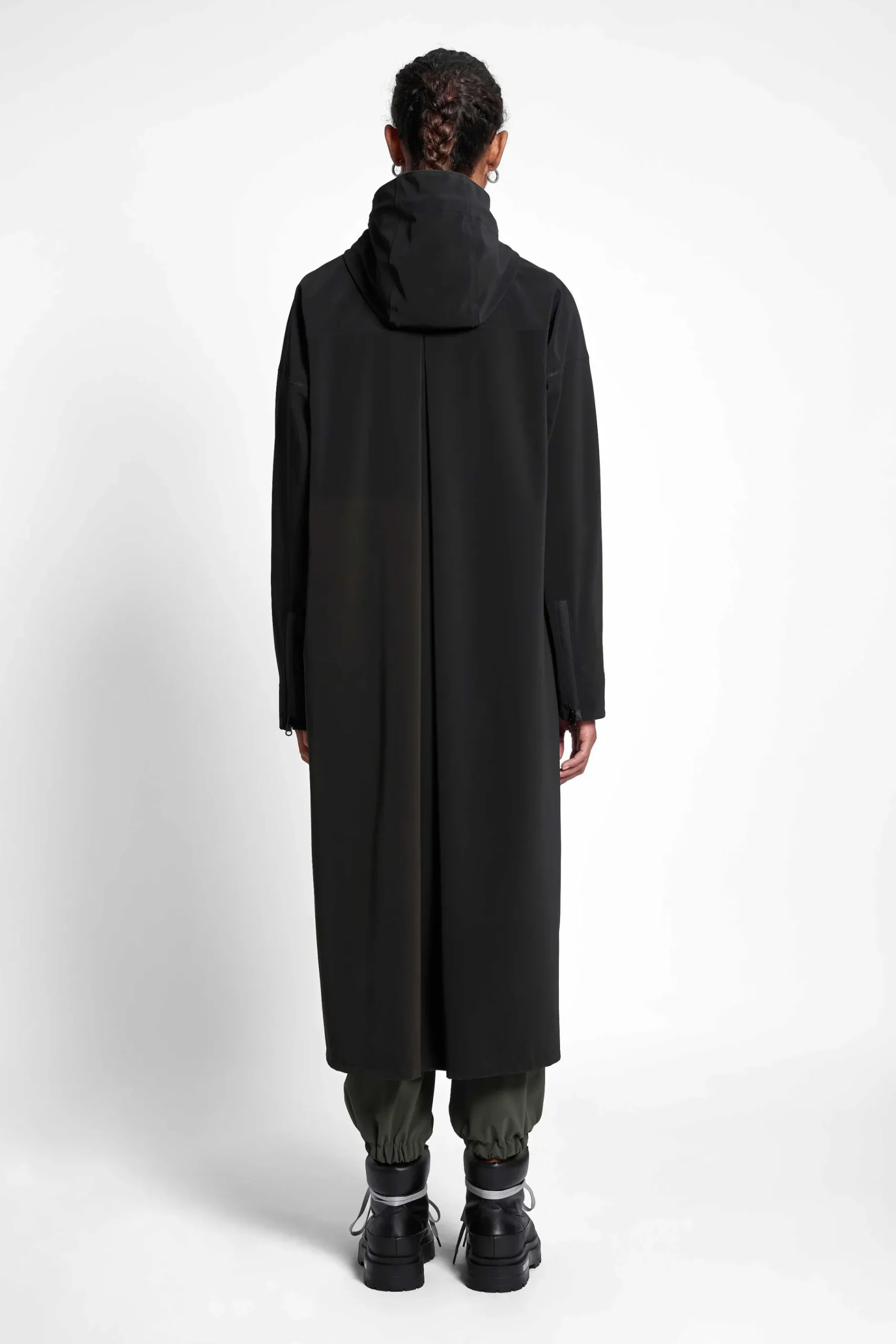 STUTTERHEIM Dames Uitverkoop-Sandviken Lange Matte Regenjas Met Rits