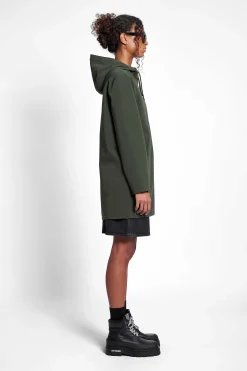 STUTTERHEIM Heren Uitverkoop-Stockholm Lichtgewicht Matte Regenjas Met Rits