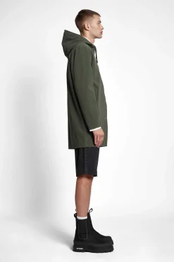 STUTTERHEIM Heren Uitverkoop-Stockholm Lichtgewicht Matte Regenjas Met Rits