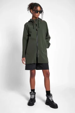 STUTTERHEIM Heren Uitverkoop-Stockholm Lichtgewicht Matte Regenjas Met Rits